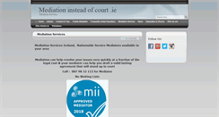 Desktop Screenshot of mediationinsteadofcourt.ie